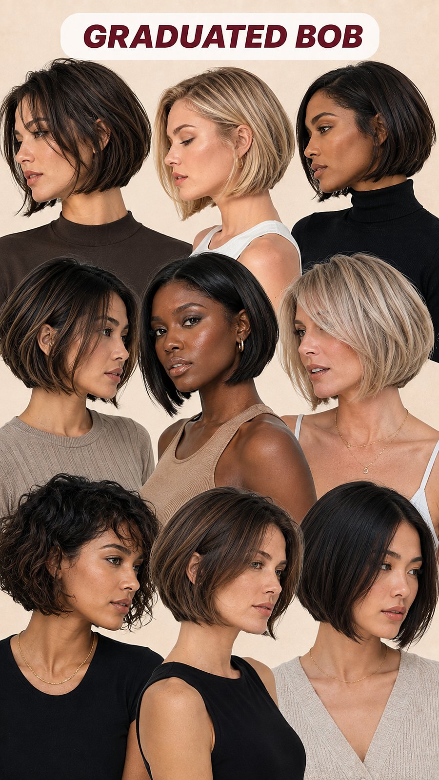 The graduated bob &mdash; reference board, Touch&eacute;e Organic Salon