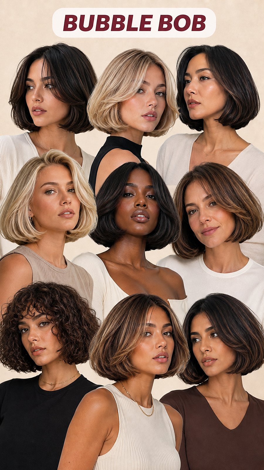 The bubble bob &mdash; reference board, Touch&eacute;e Organic Salon