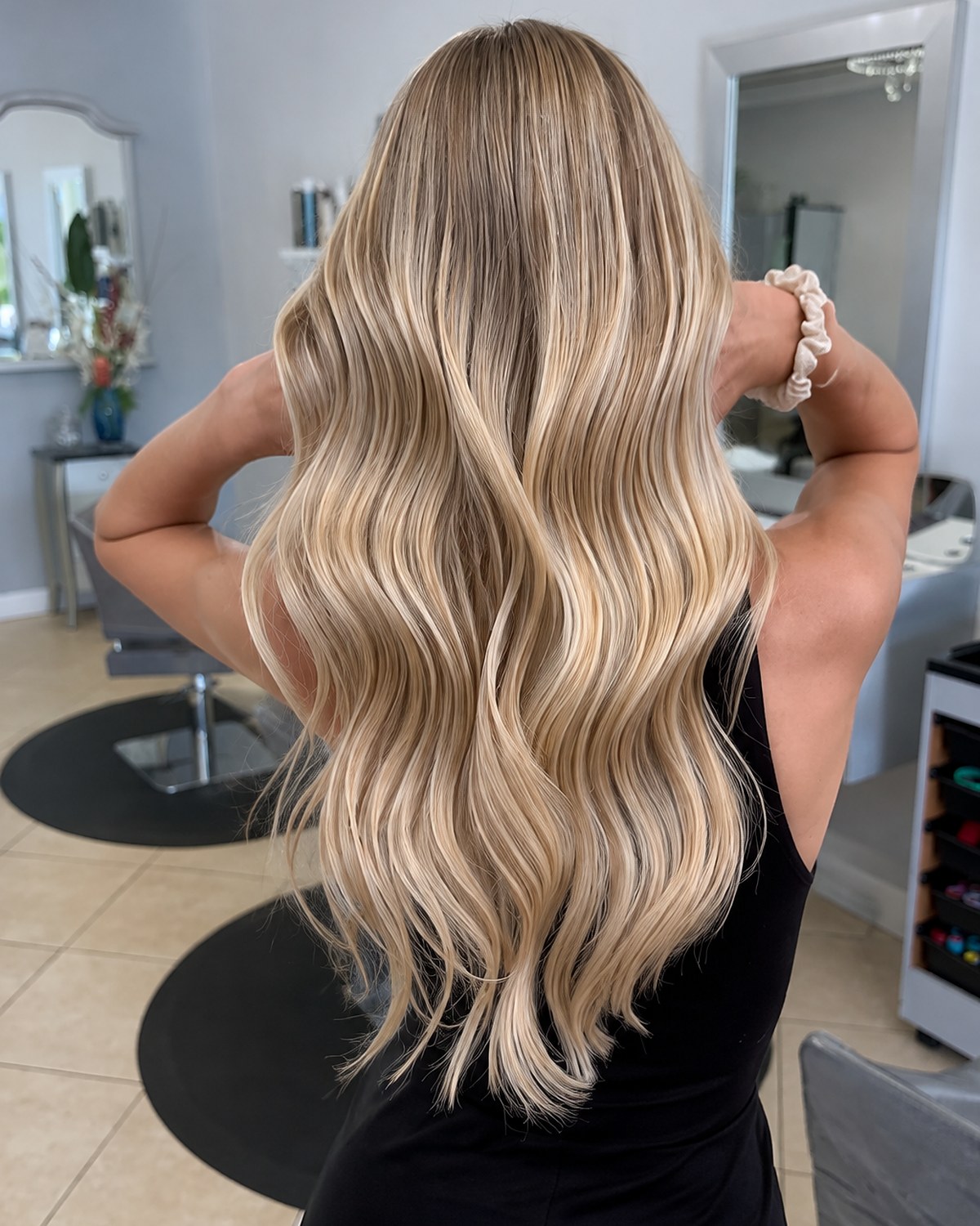 Dimensional blonde coloured at Touch&eacute;e Organic Salon, near North Palm Beach